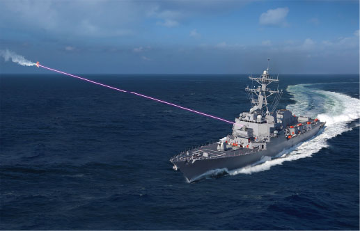 LM-HELIOS High Energy Laser with Integrated Optical-dazzler and Surveillance (HELIOS) aboard a US Navy Battleship